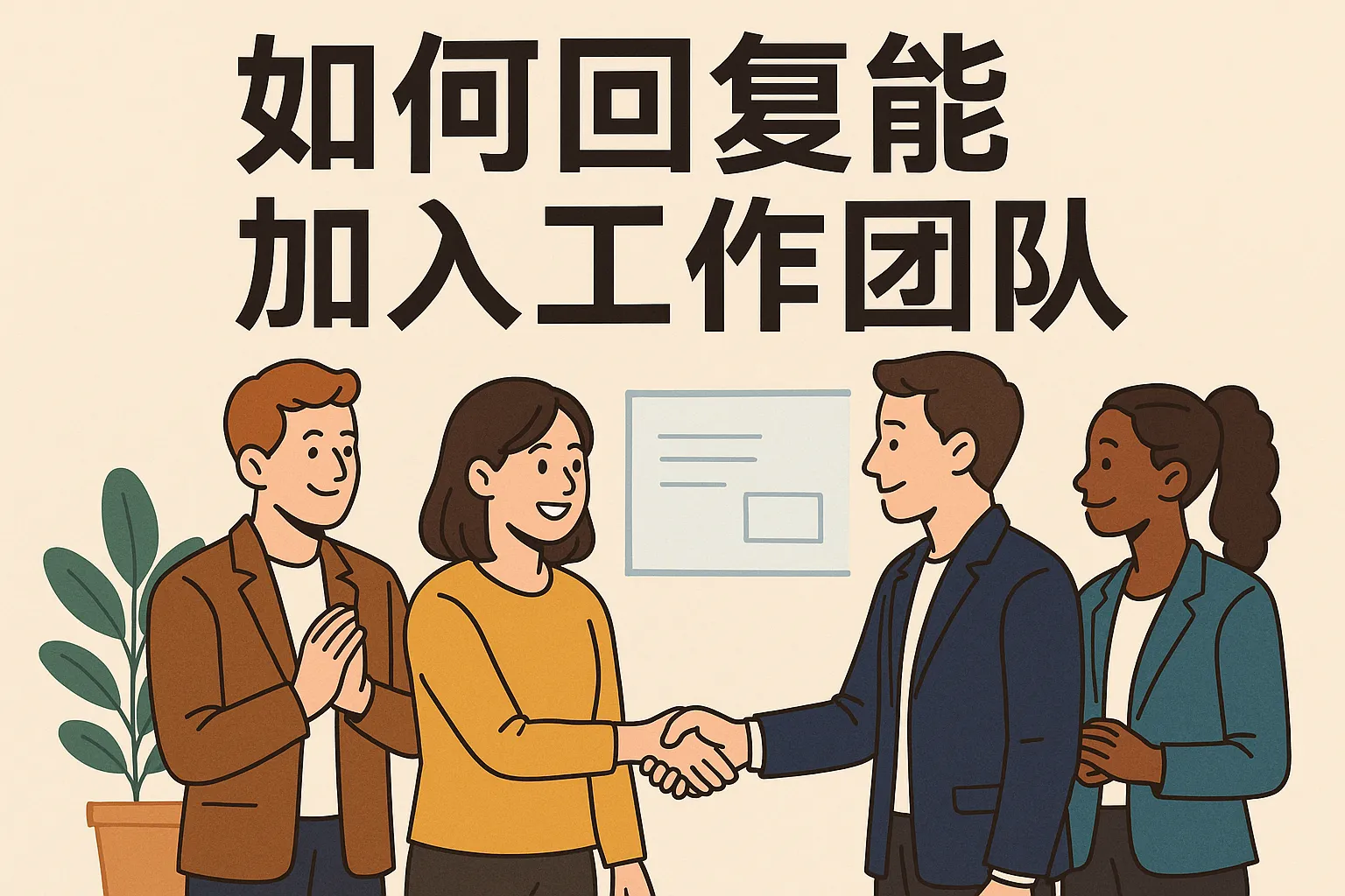 如何回复能加入工作团队