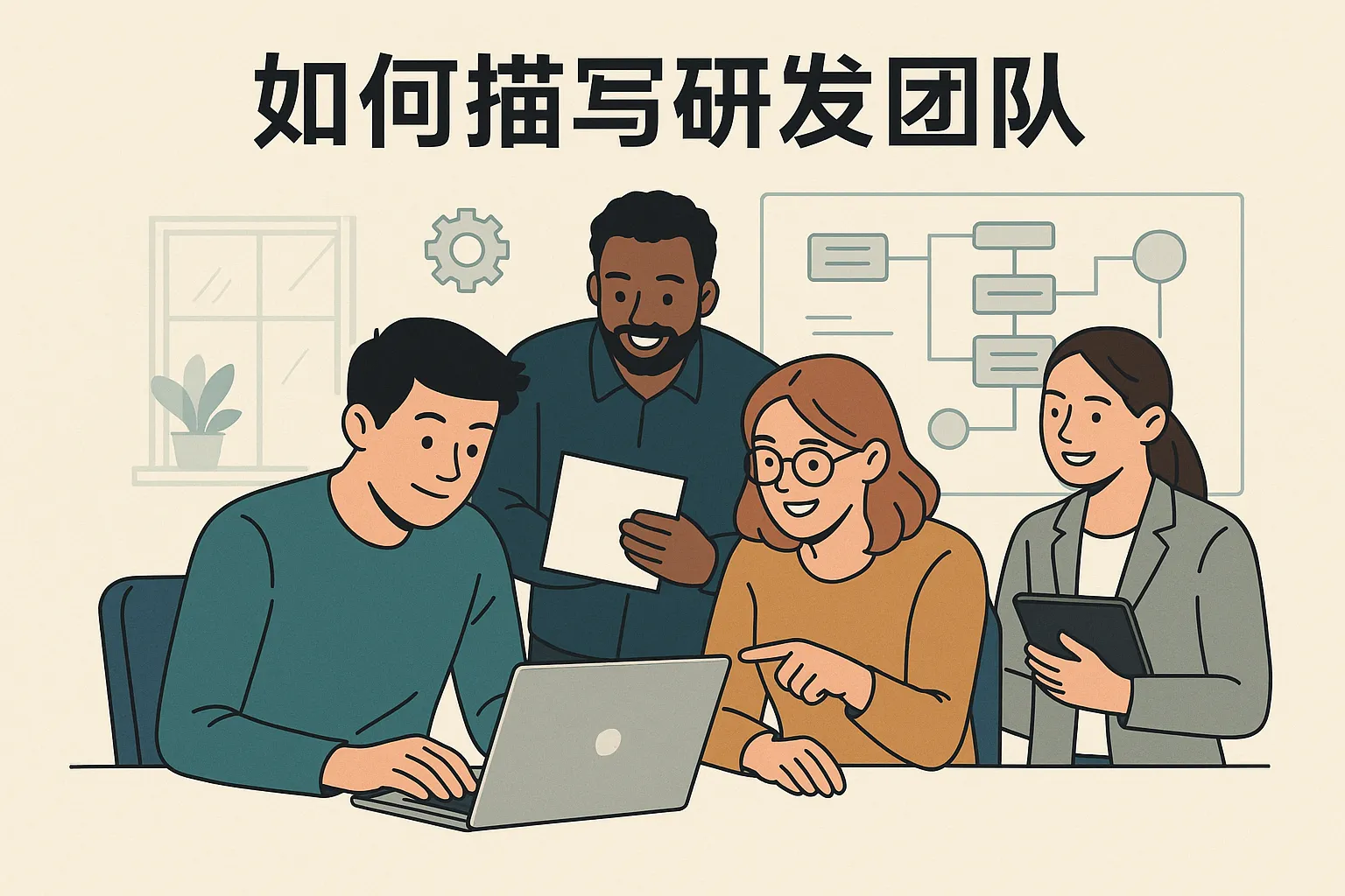 如何描写研发团队