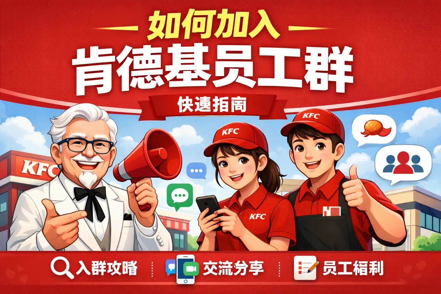 如何加入肯德基员工群