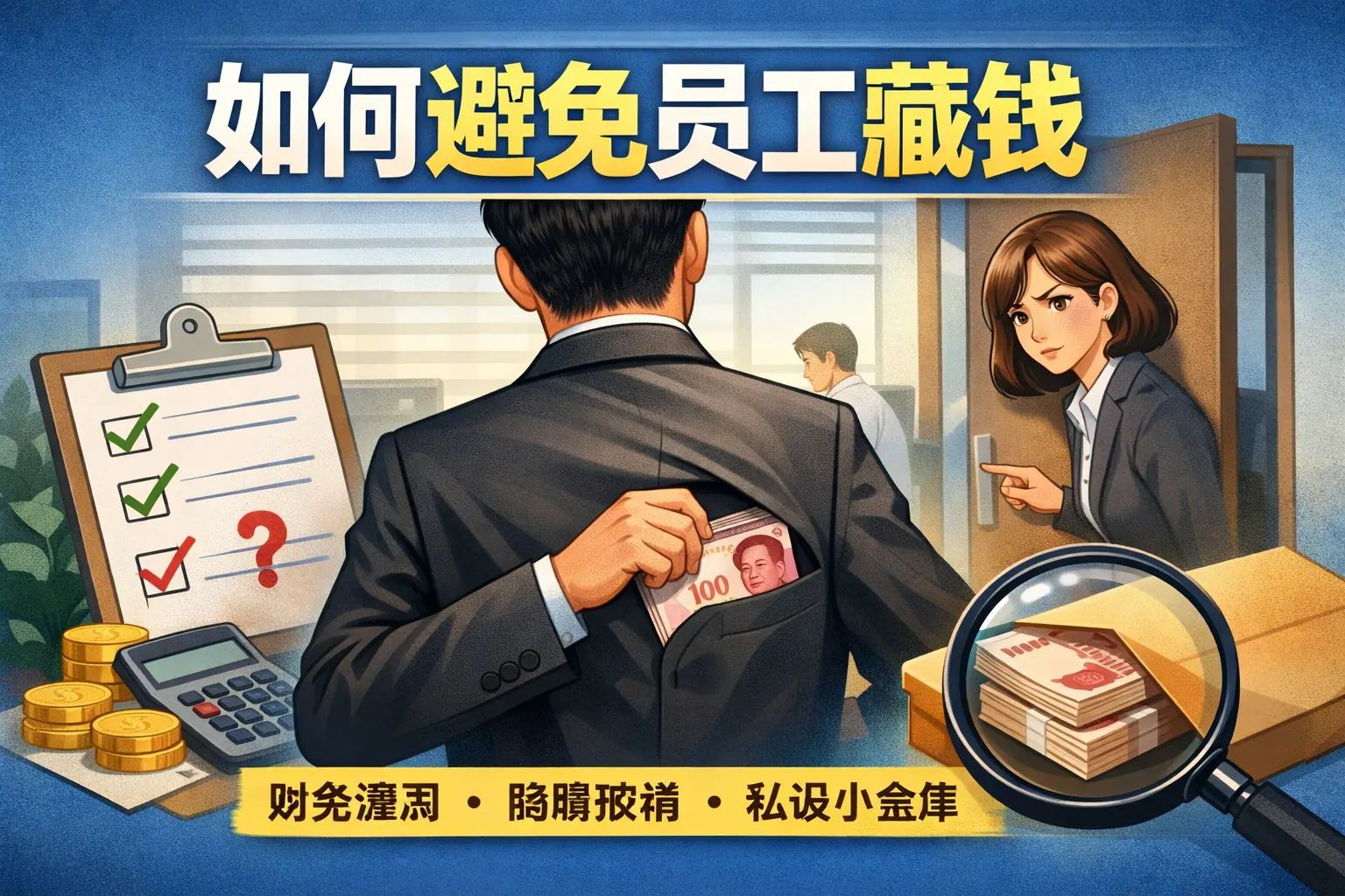 如何避免员工藏钱