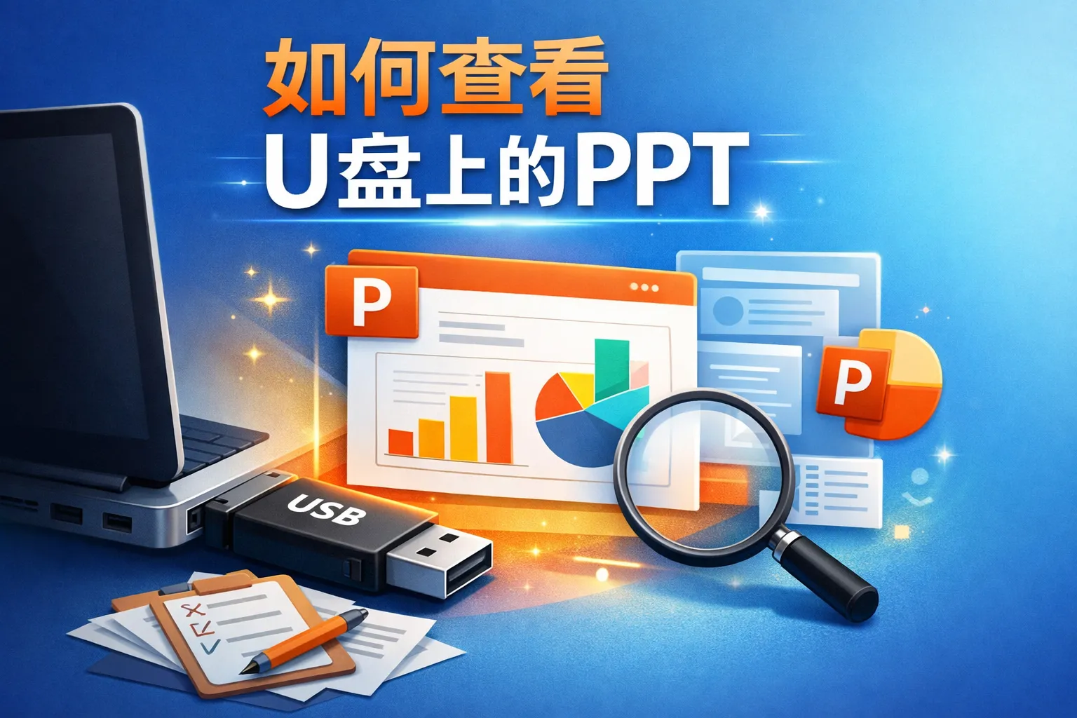 如何查看u盘上的ppt