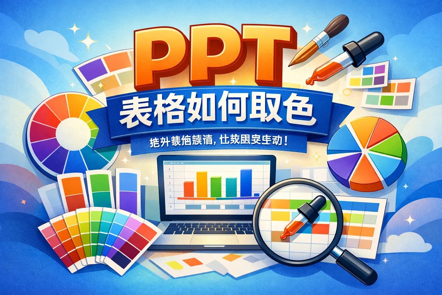 ppt表格如何取色