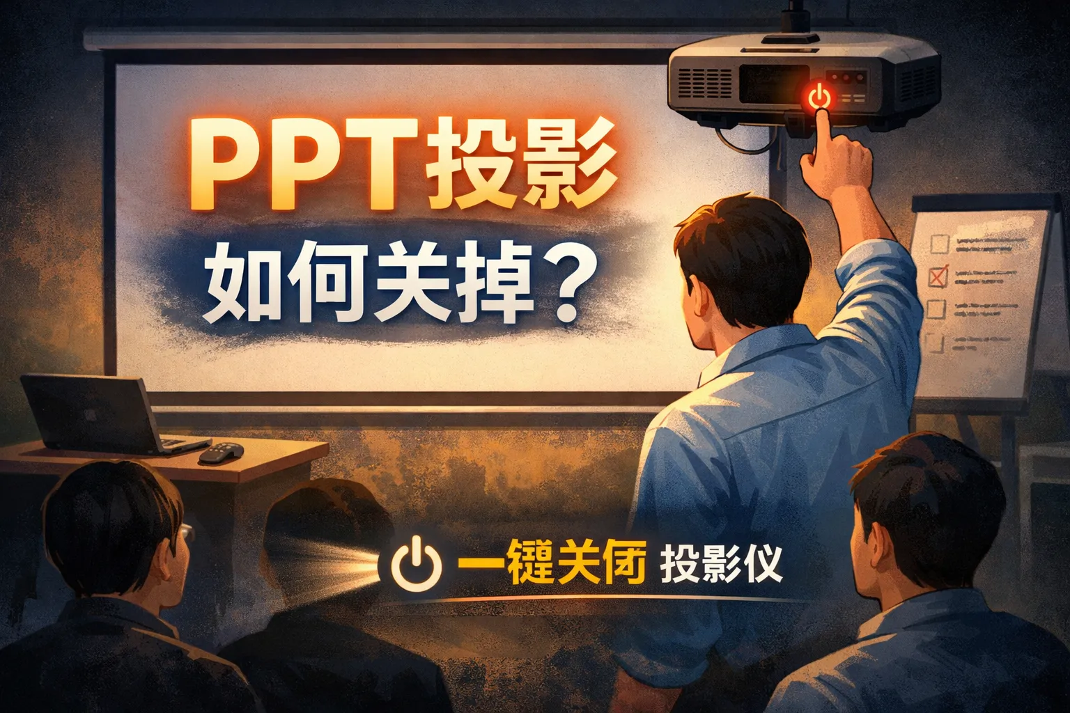 ppt投影如何关掉