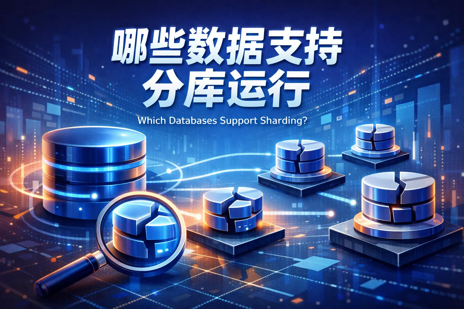 哪些数据库支持分库运行