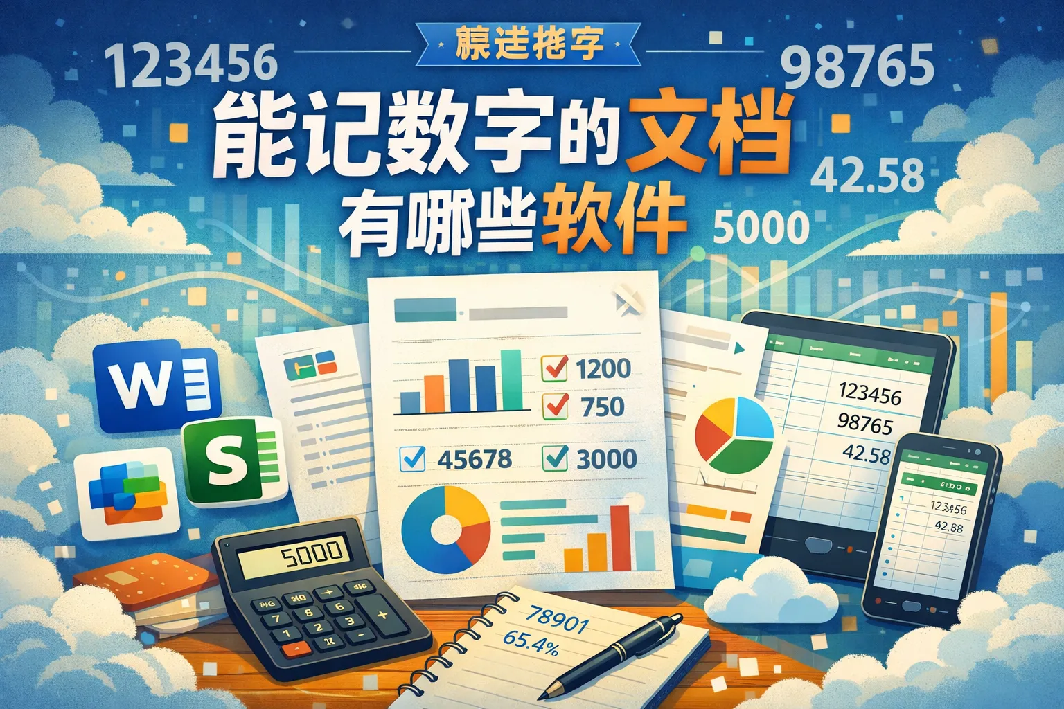 能记数字的文档有哪些软件