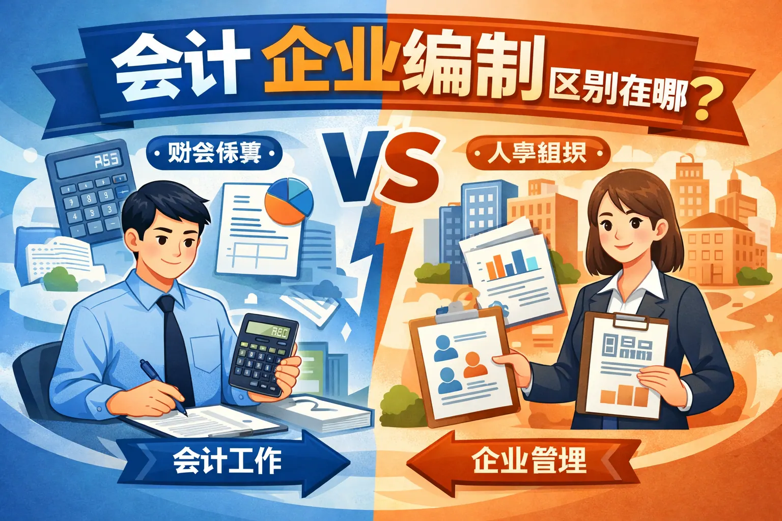 会计企业编制区别在哪里