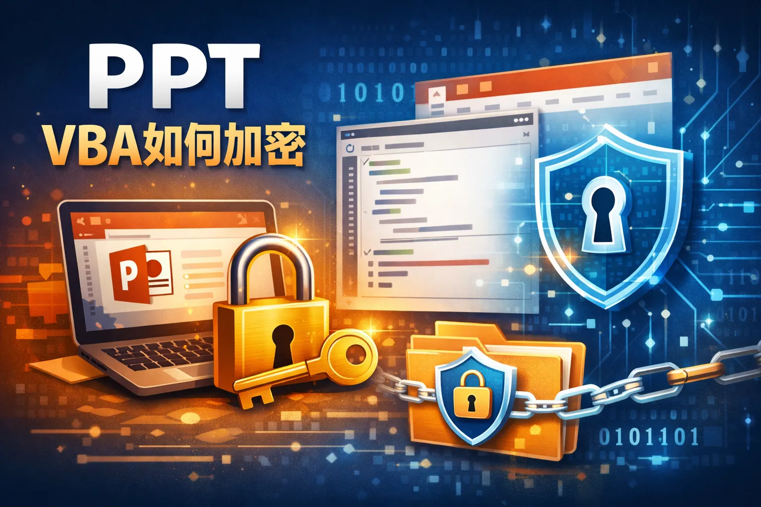ppt vba如何加密