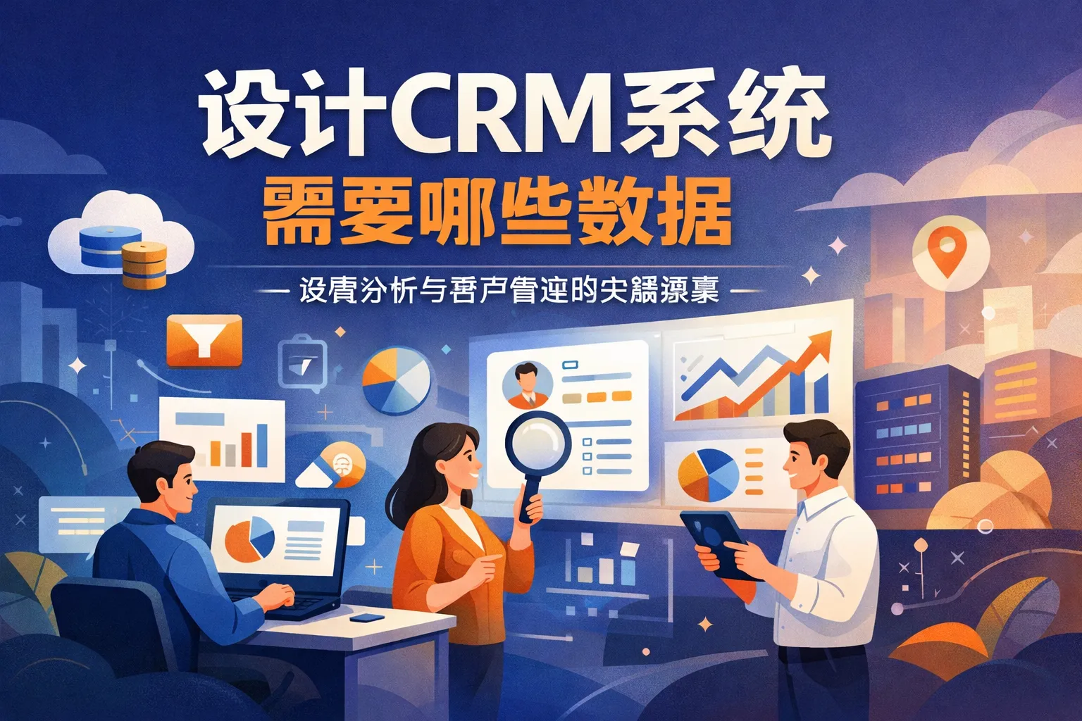 设计crm系统需要哪些数据