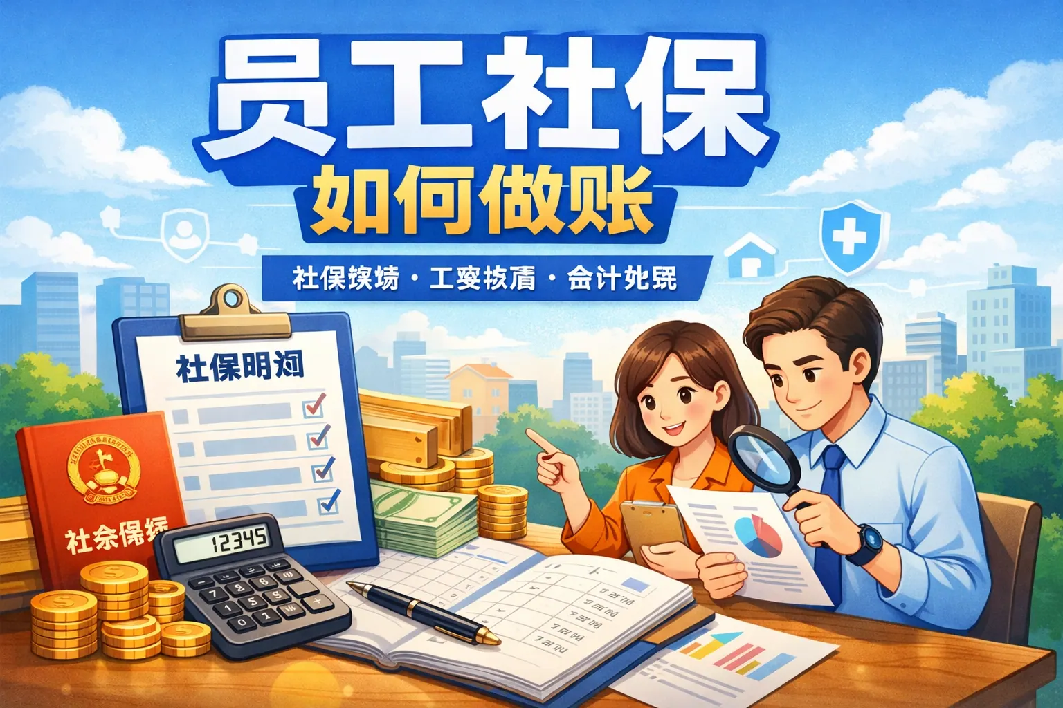 员工社保如何做账