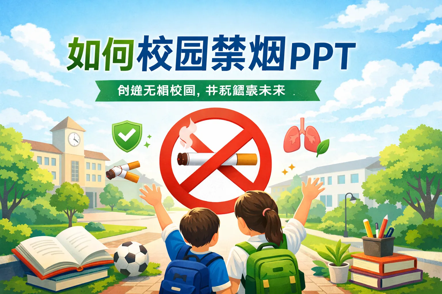 如何校园禁烟ppt