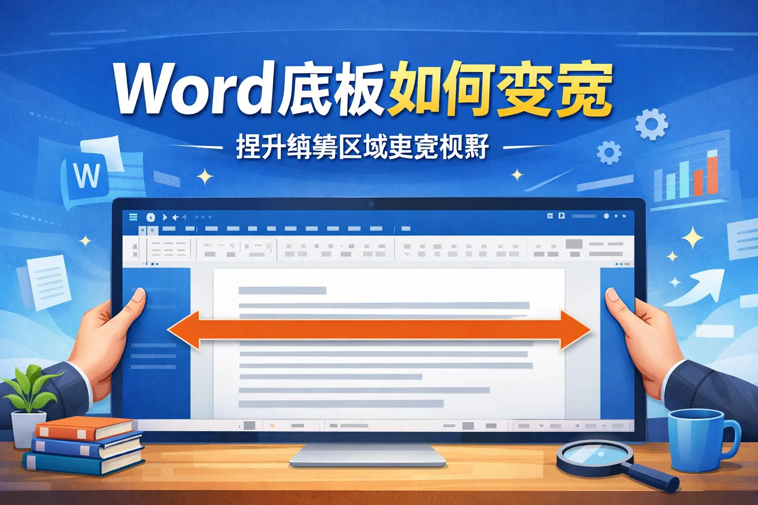 word底板如何变宽