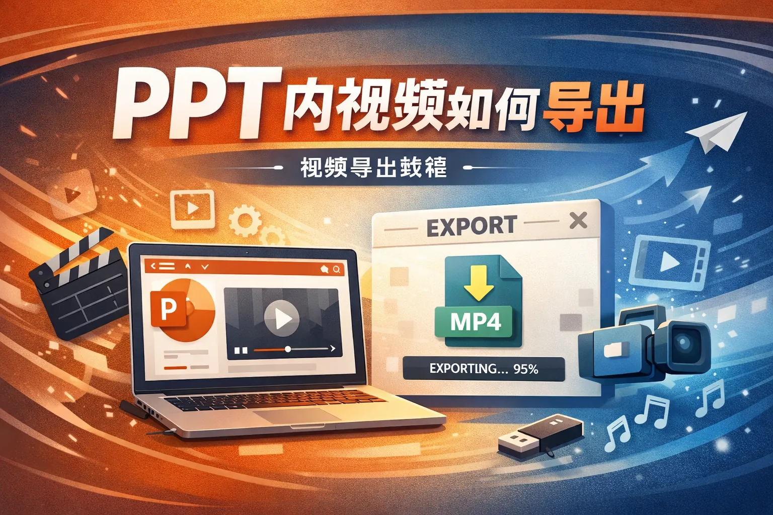 ppt内视频如何导出