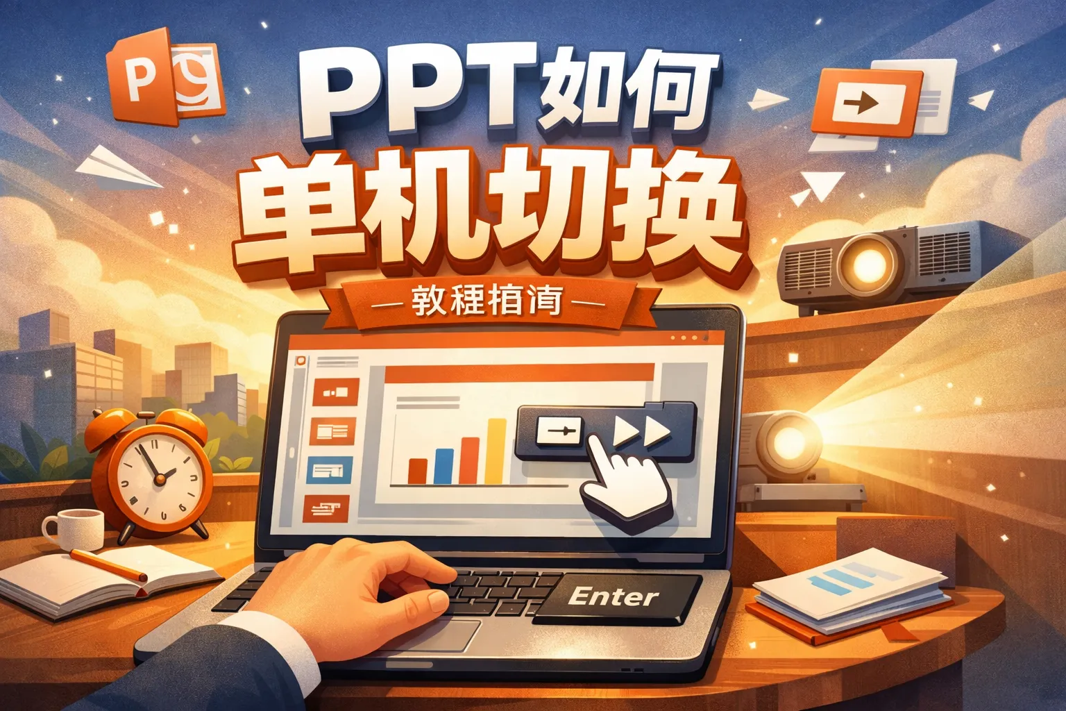 ppt如何单机切换