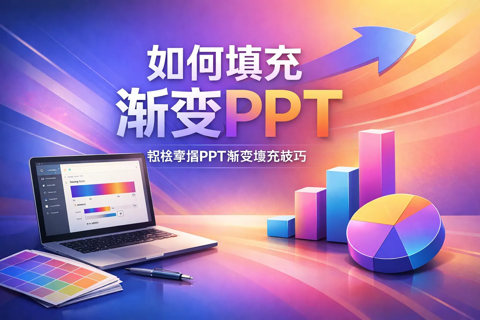 如何填充渐变ppt