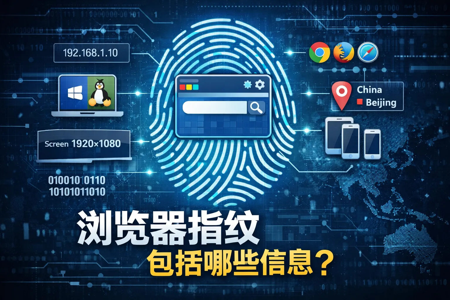 浏览器指纹包括哪些信息