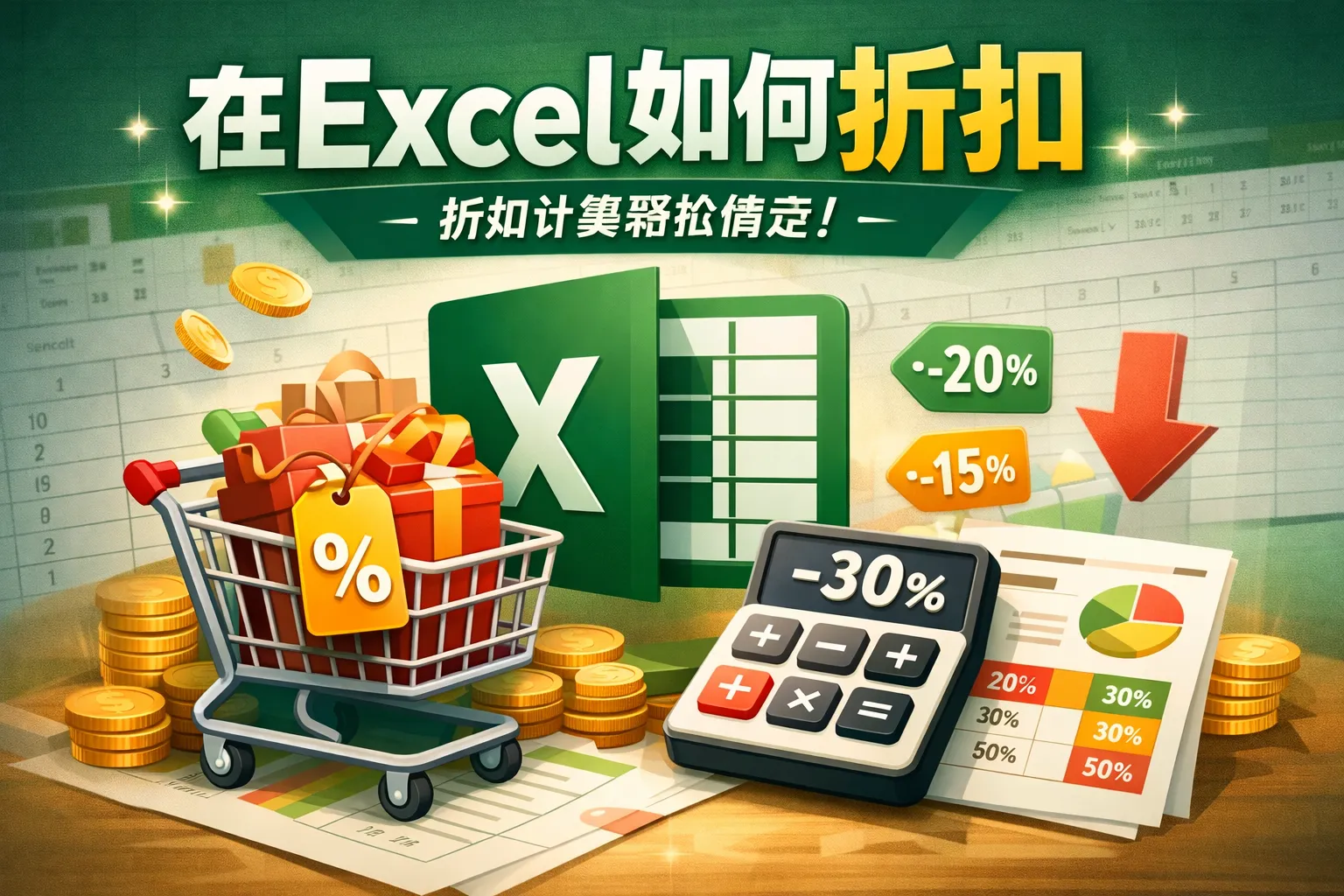 在excel如何折扣