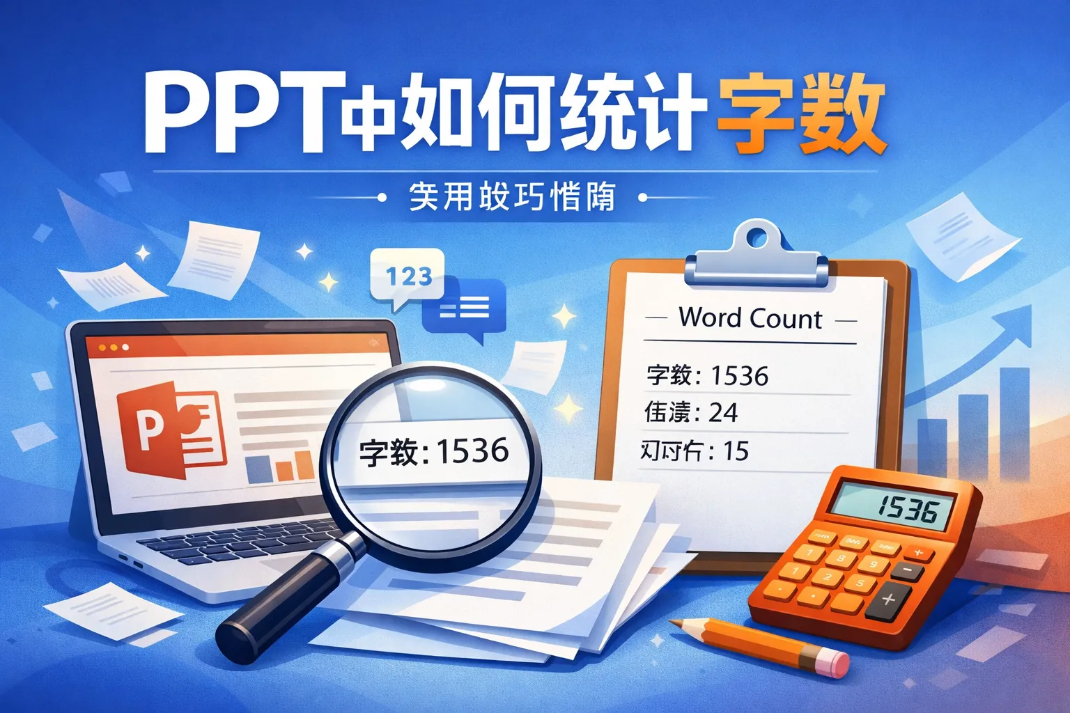 ppt中如何统计字数