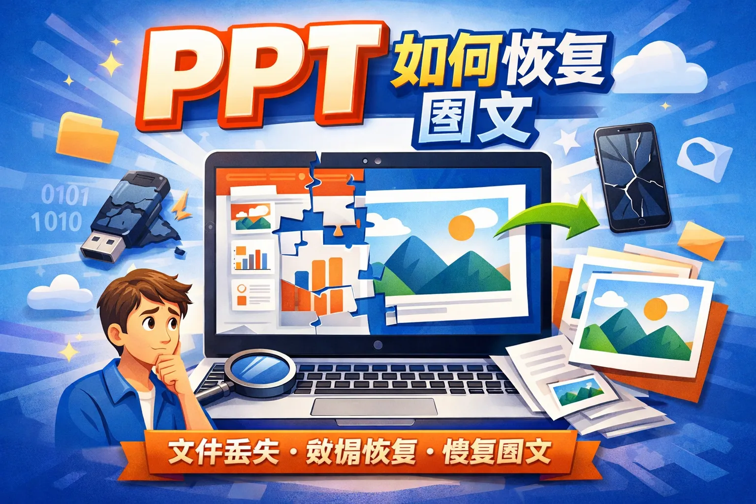 ppt如何恢复图文