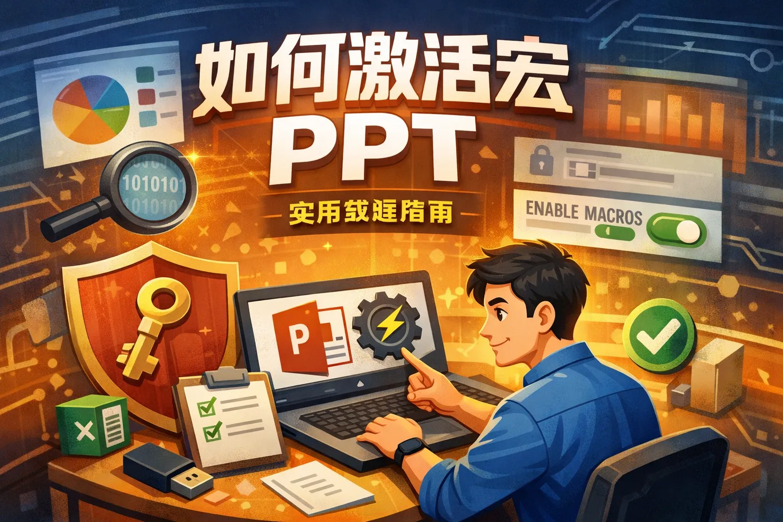 如何激活宏 ppt