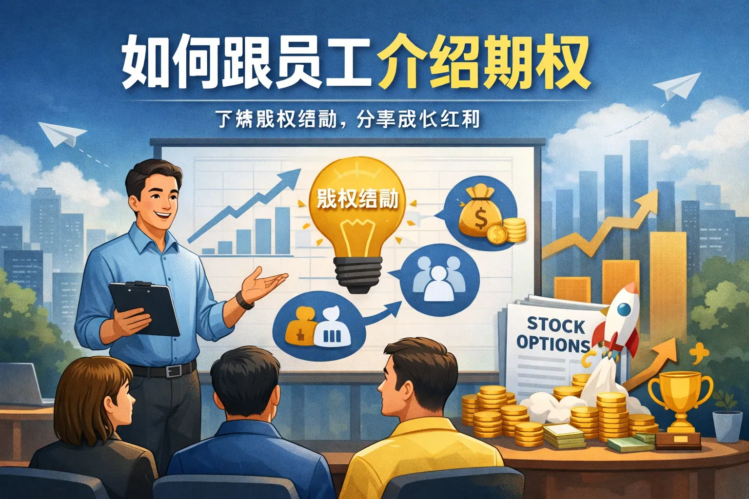 如何跟员工介绍期权