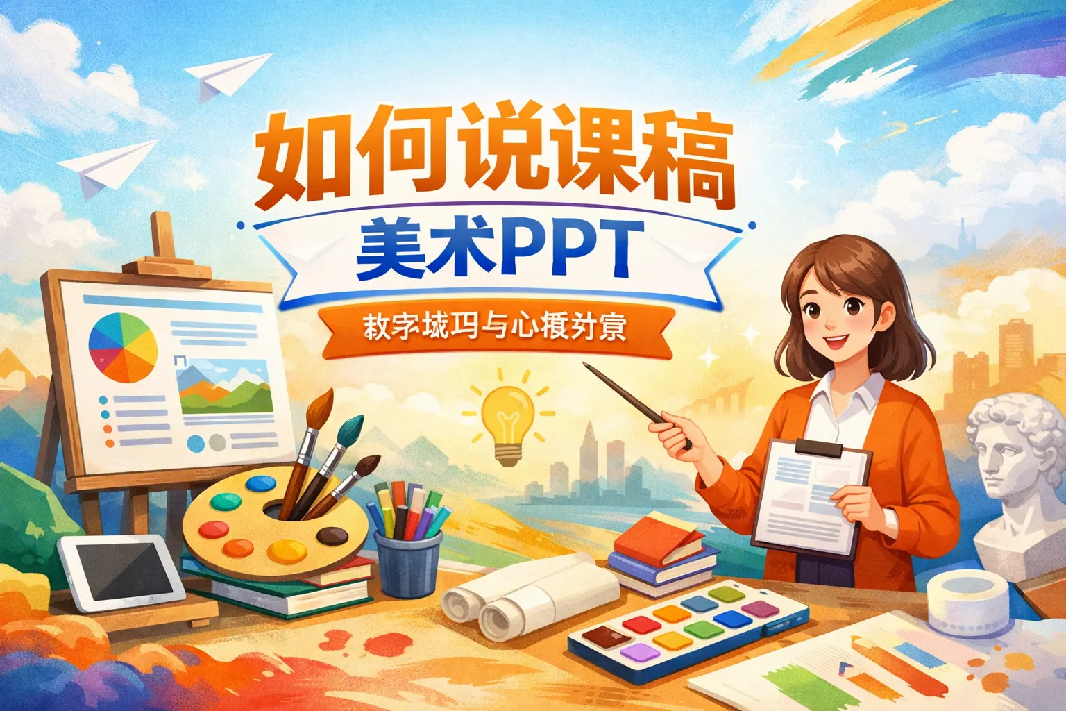 如何说课稿美术ppt