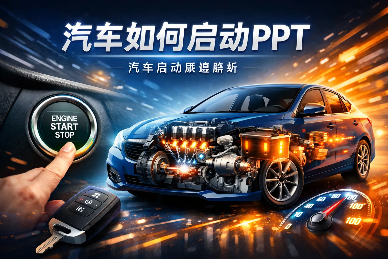 汽车如何启动ppt