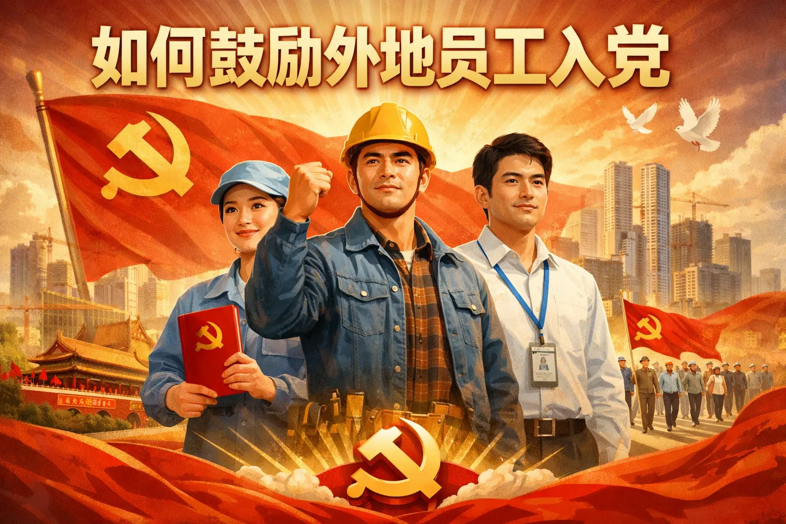 如何鼓励外地员工入党