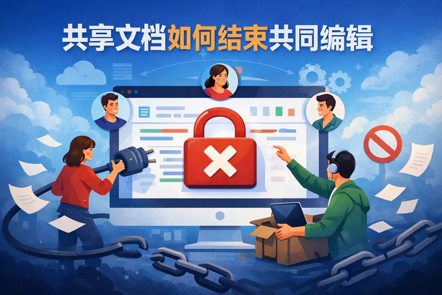 共享文档如何结束共同编辑