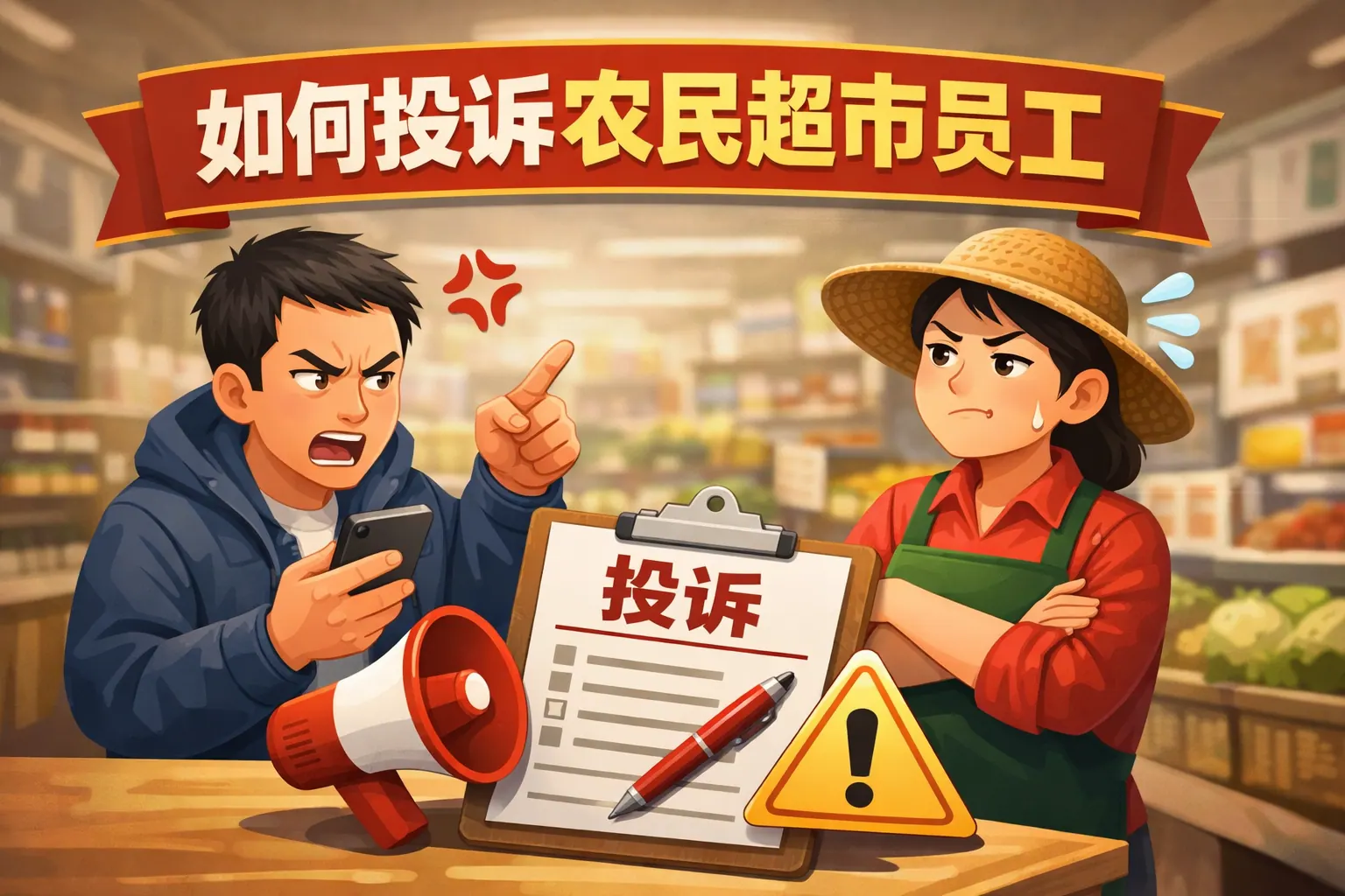 如何投诉农民超市员工