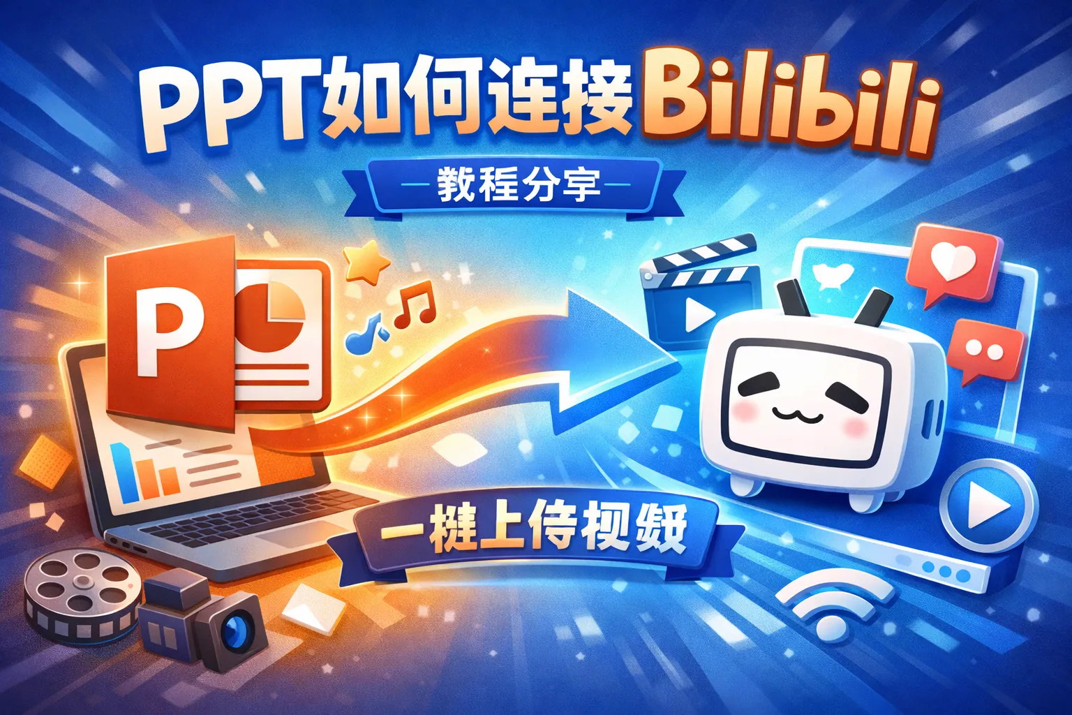 ppt如何连接bilibili