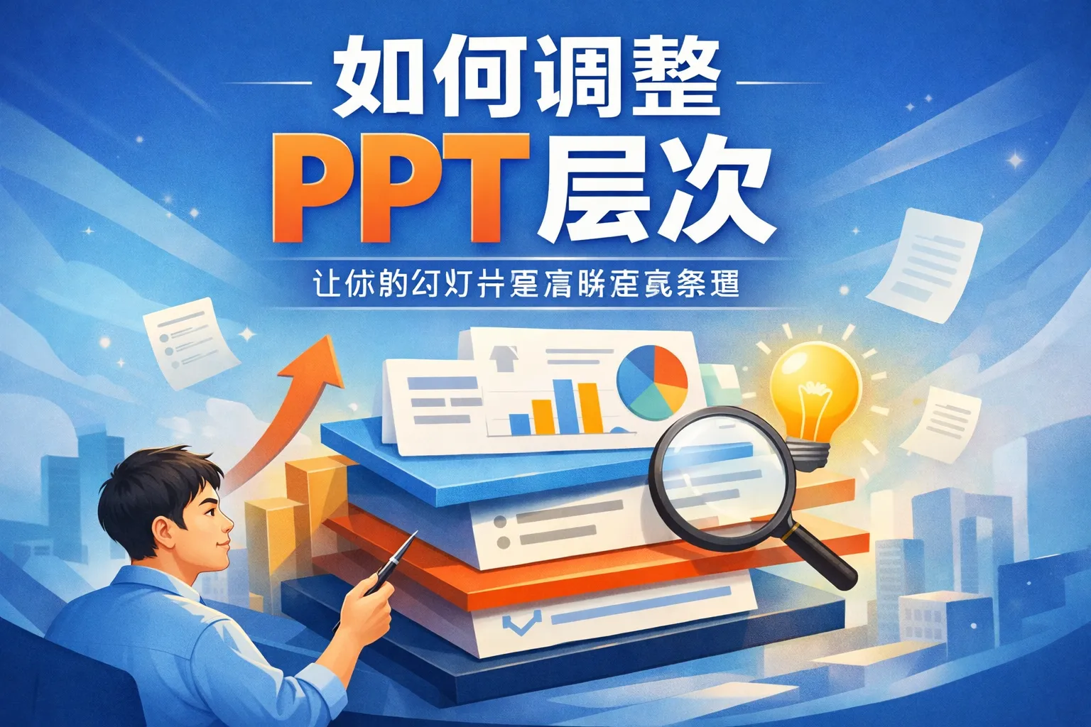 如何调整ppt层次