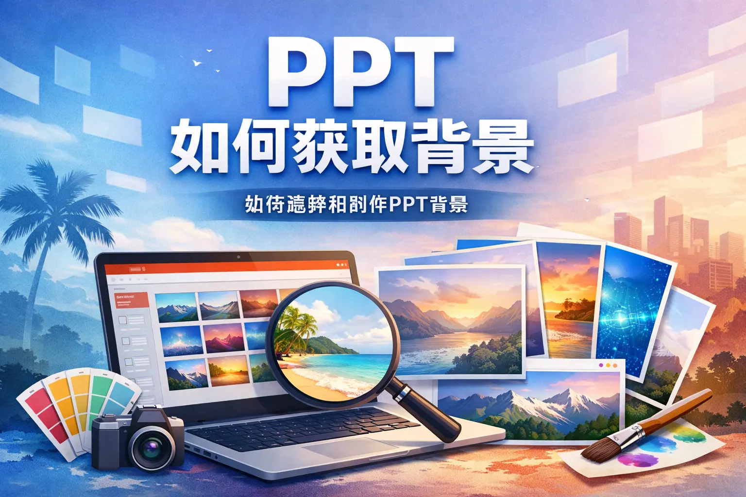 ppt如何获取背景