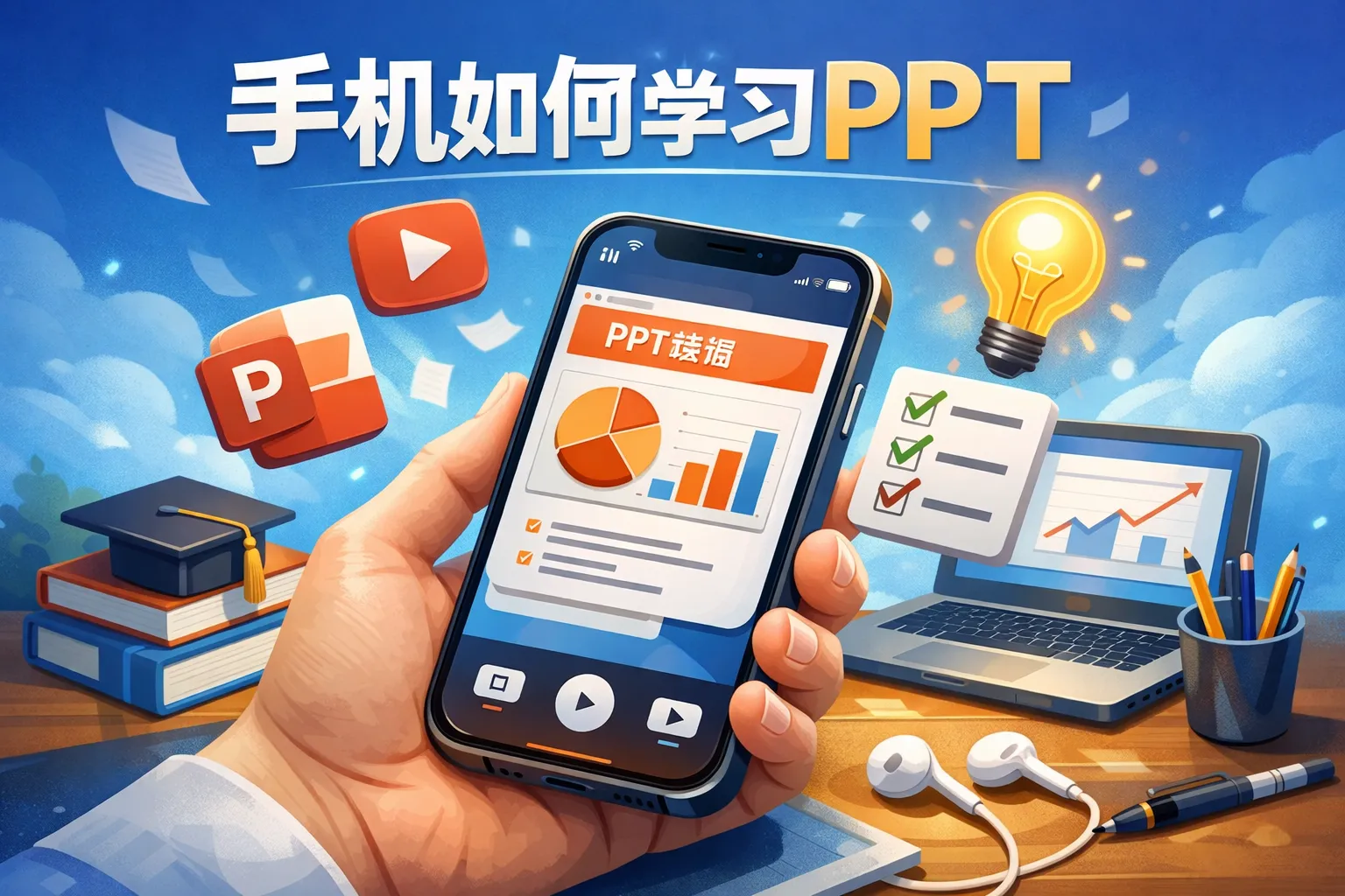 手机如何学习ppt