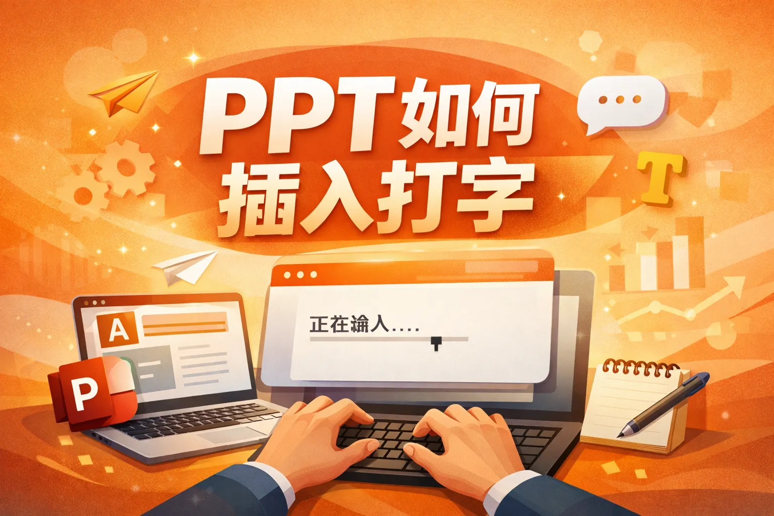 ppt如何插入打字