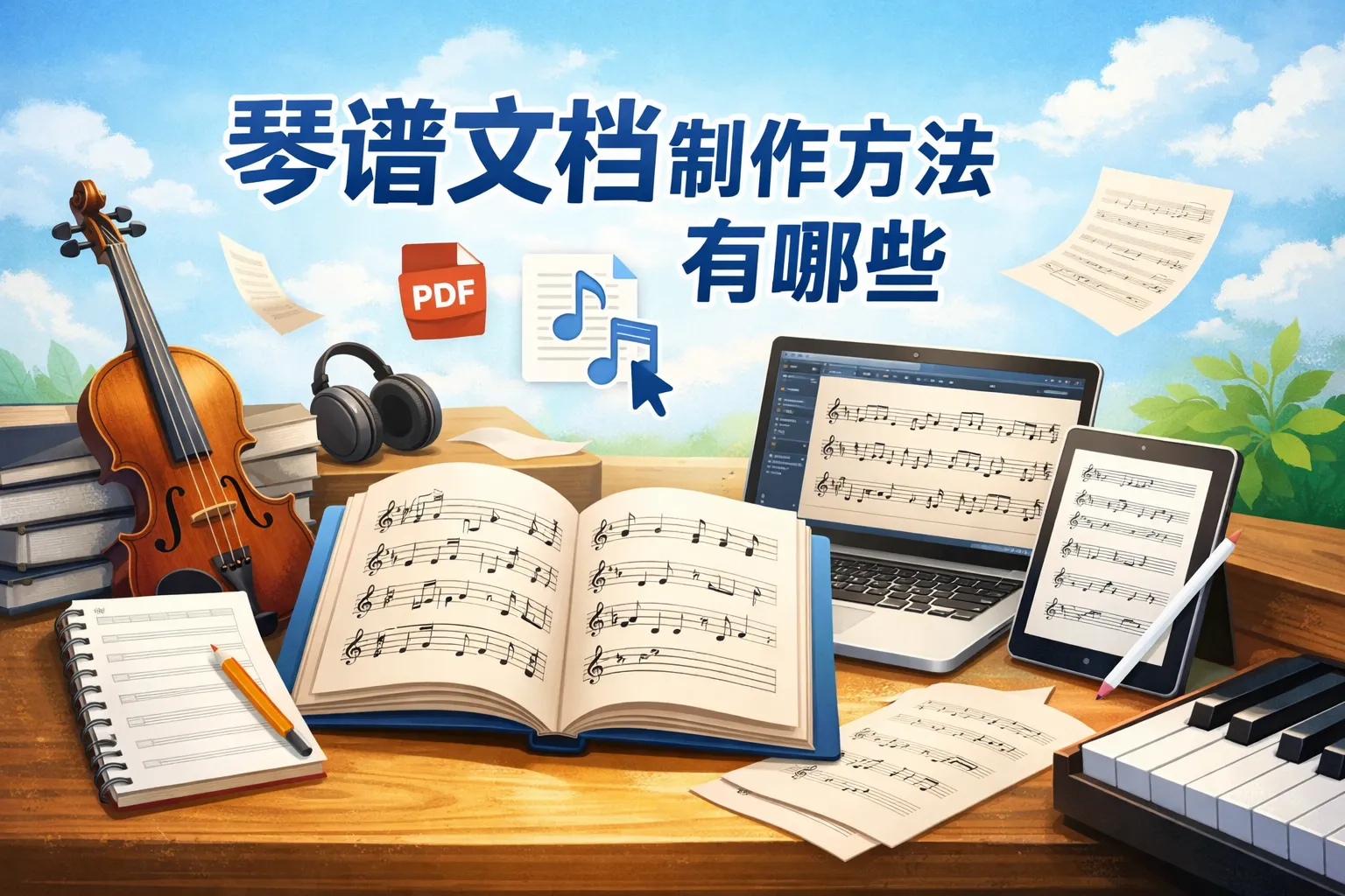 琴谱文档制作方法有哪些