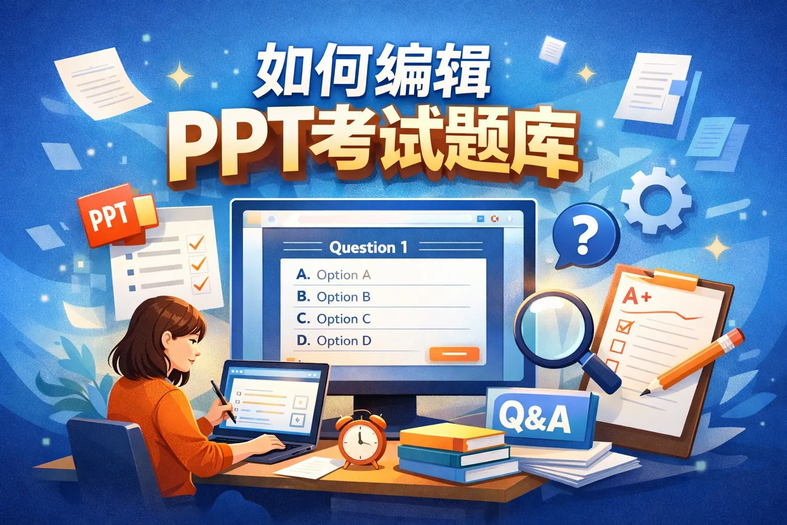 如何编辑ppt考试题库