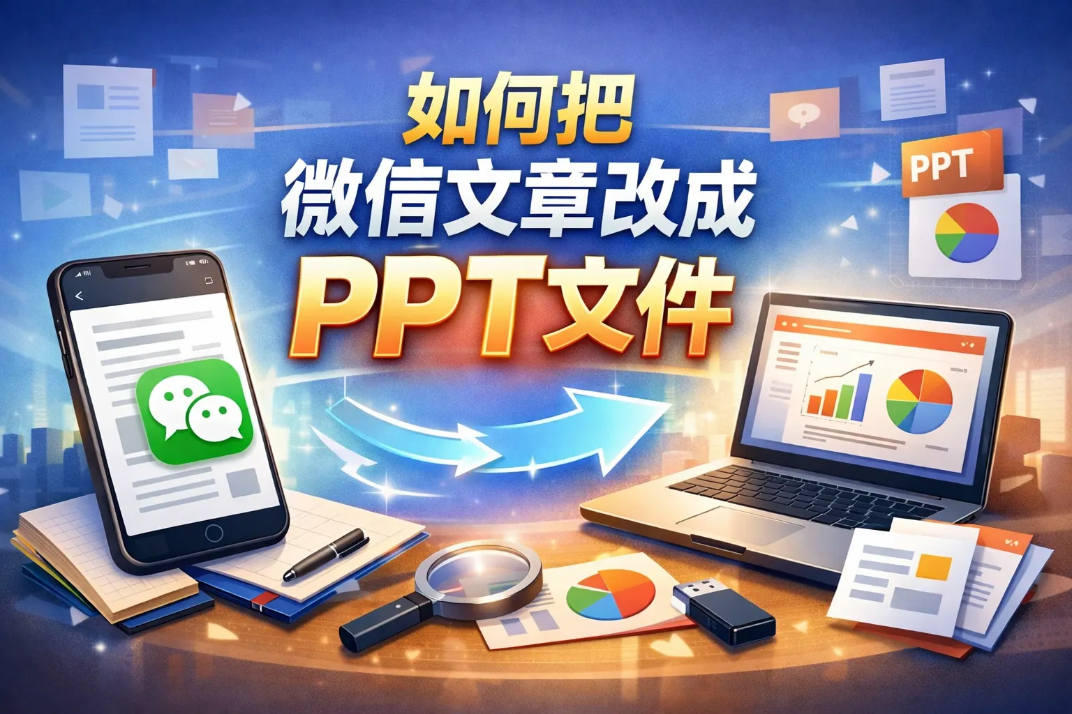如何把微信文章改成ppt文件