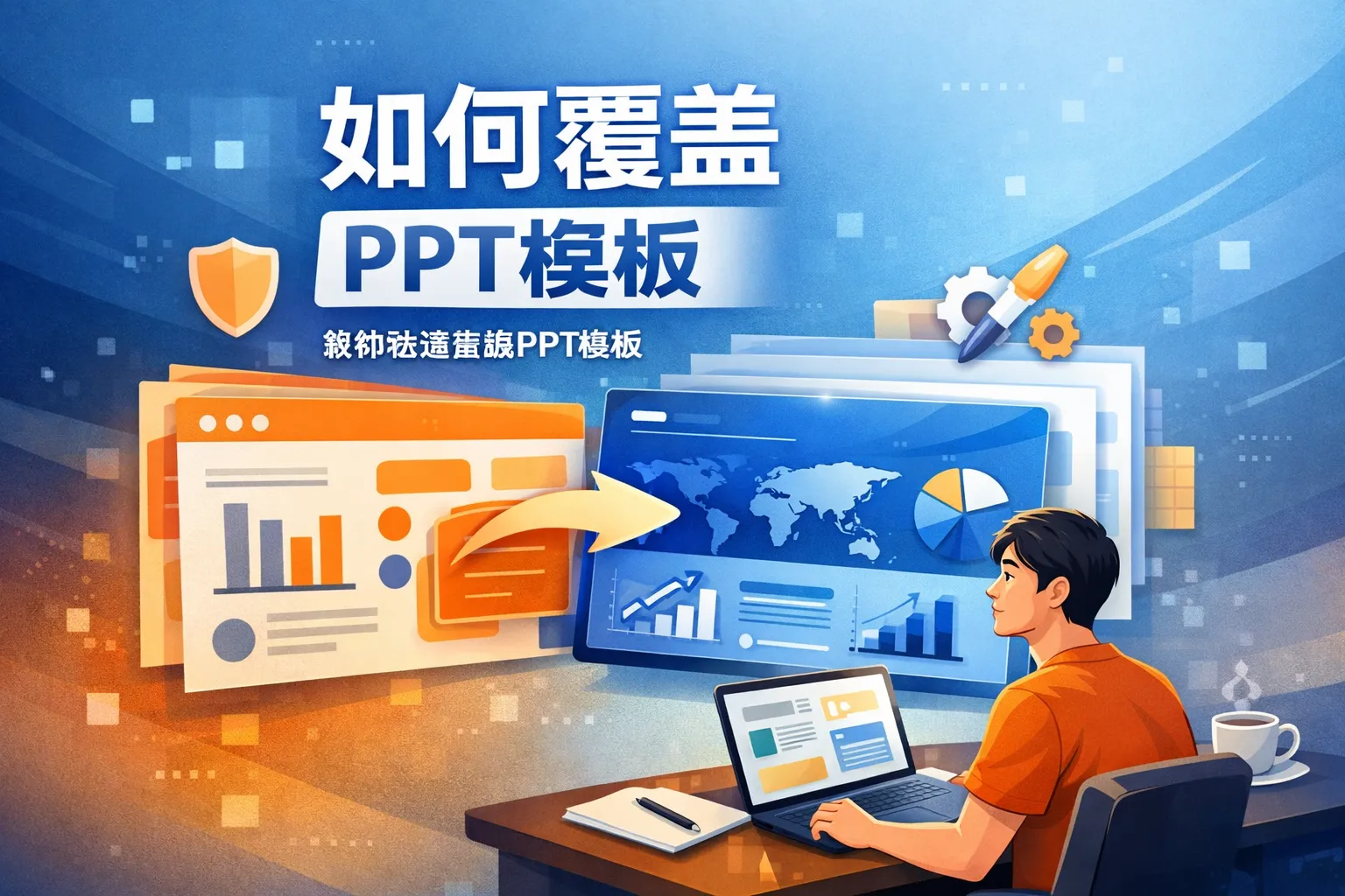 如何覆盖ppt模板