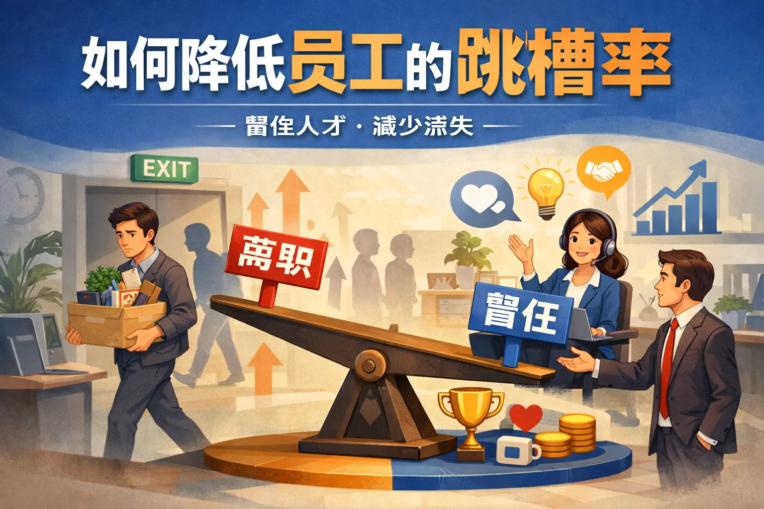 如何降低员工的跳槽率