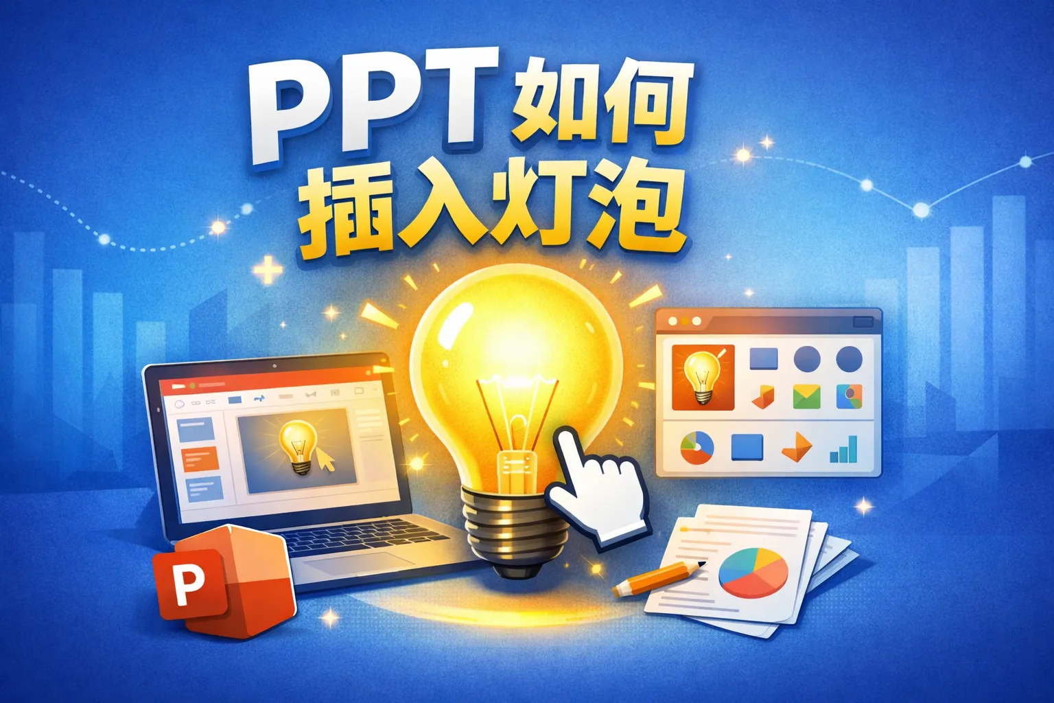 ppt如何插入灯泡