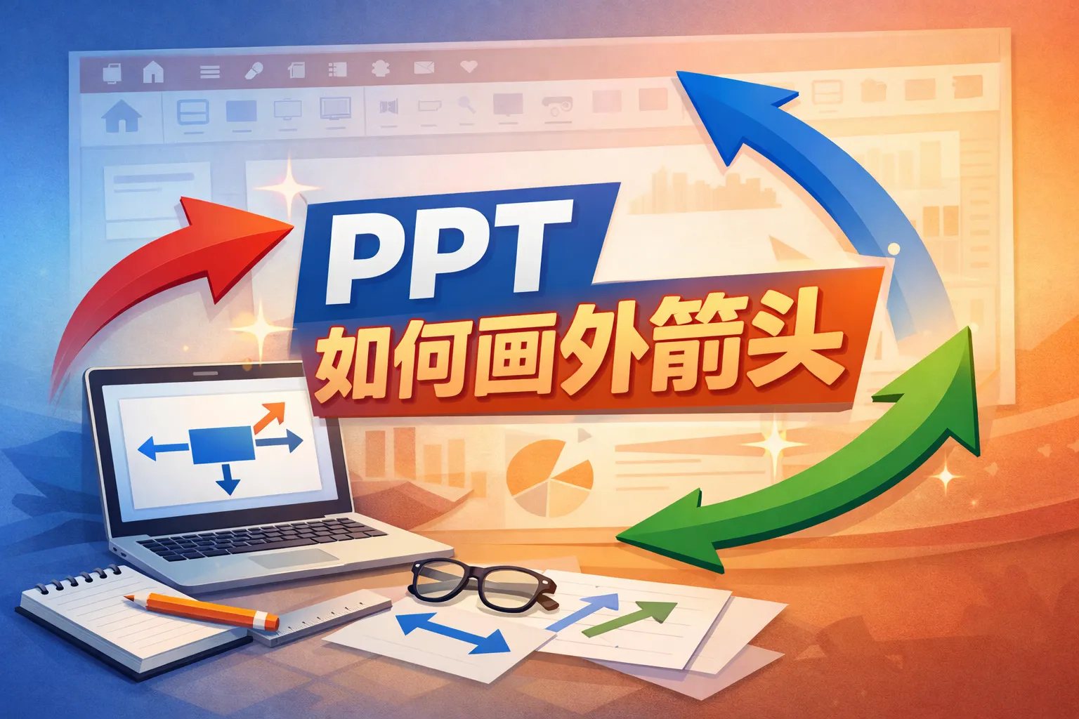 ppt如何画外箭头
