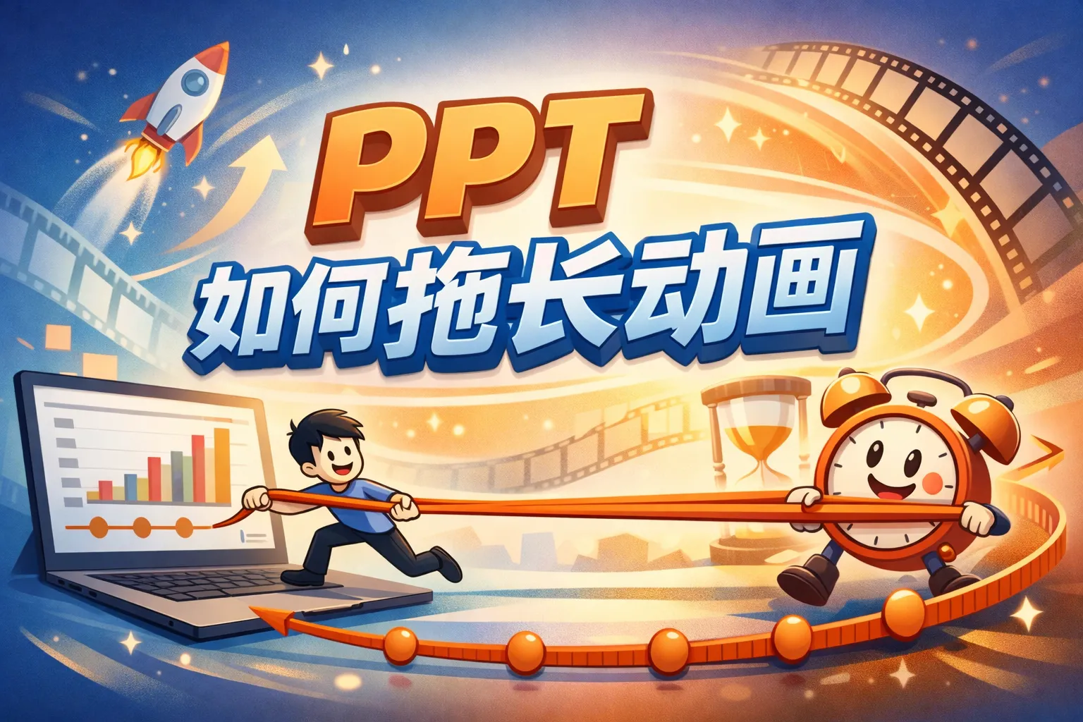 ppt如何拖长动画