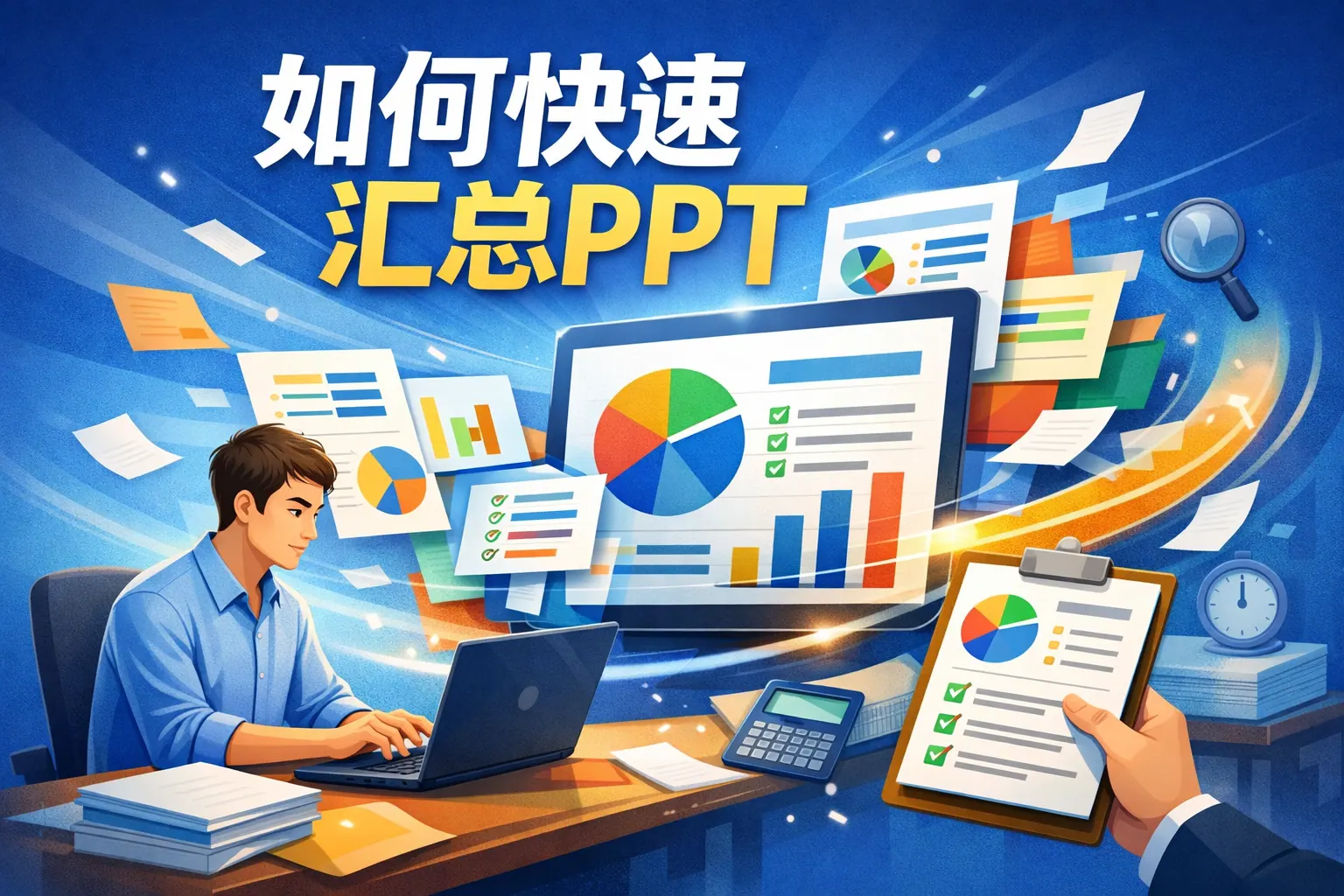 如何快速汇总PPT