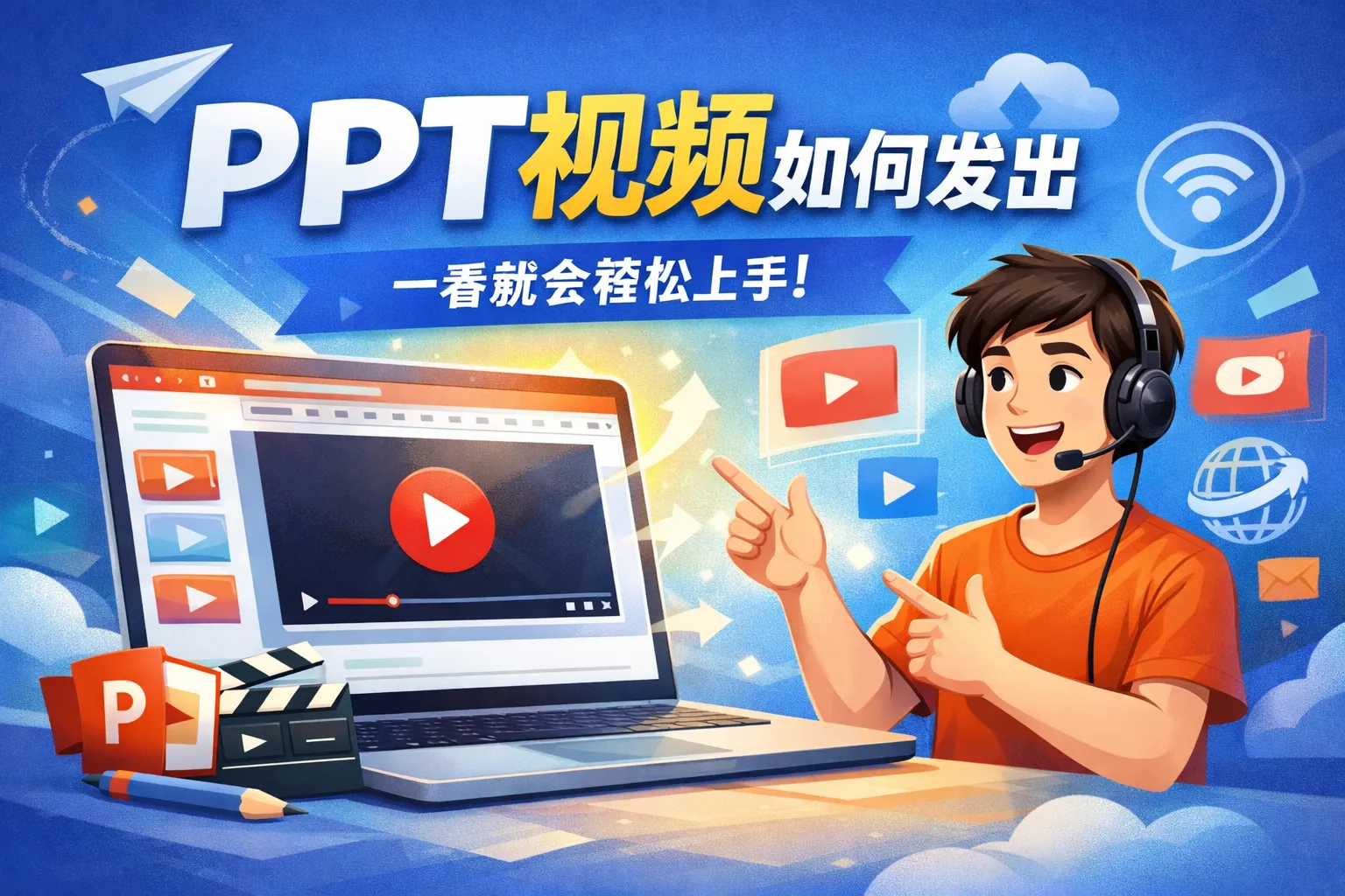 ppt视频如何发出