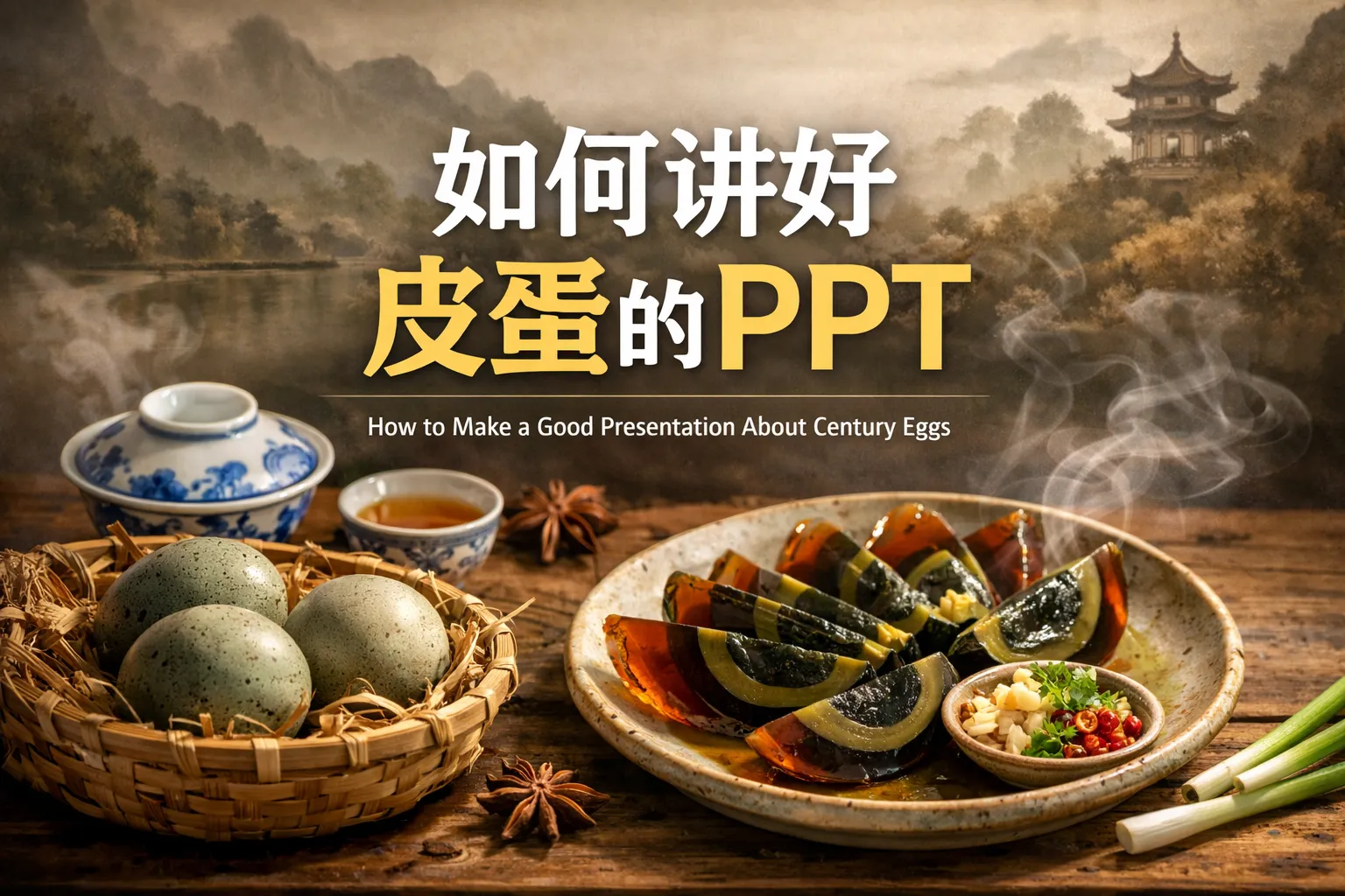 如何讲好皮蛋的PPT