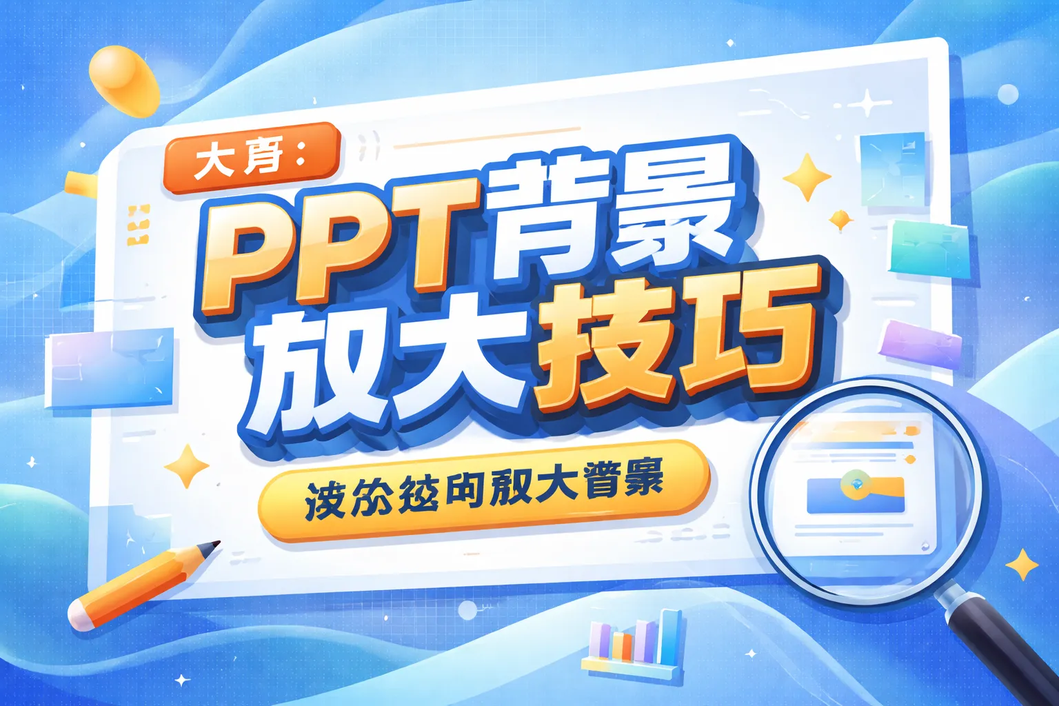 ppt背景如何放大