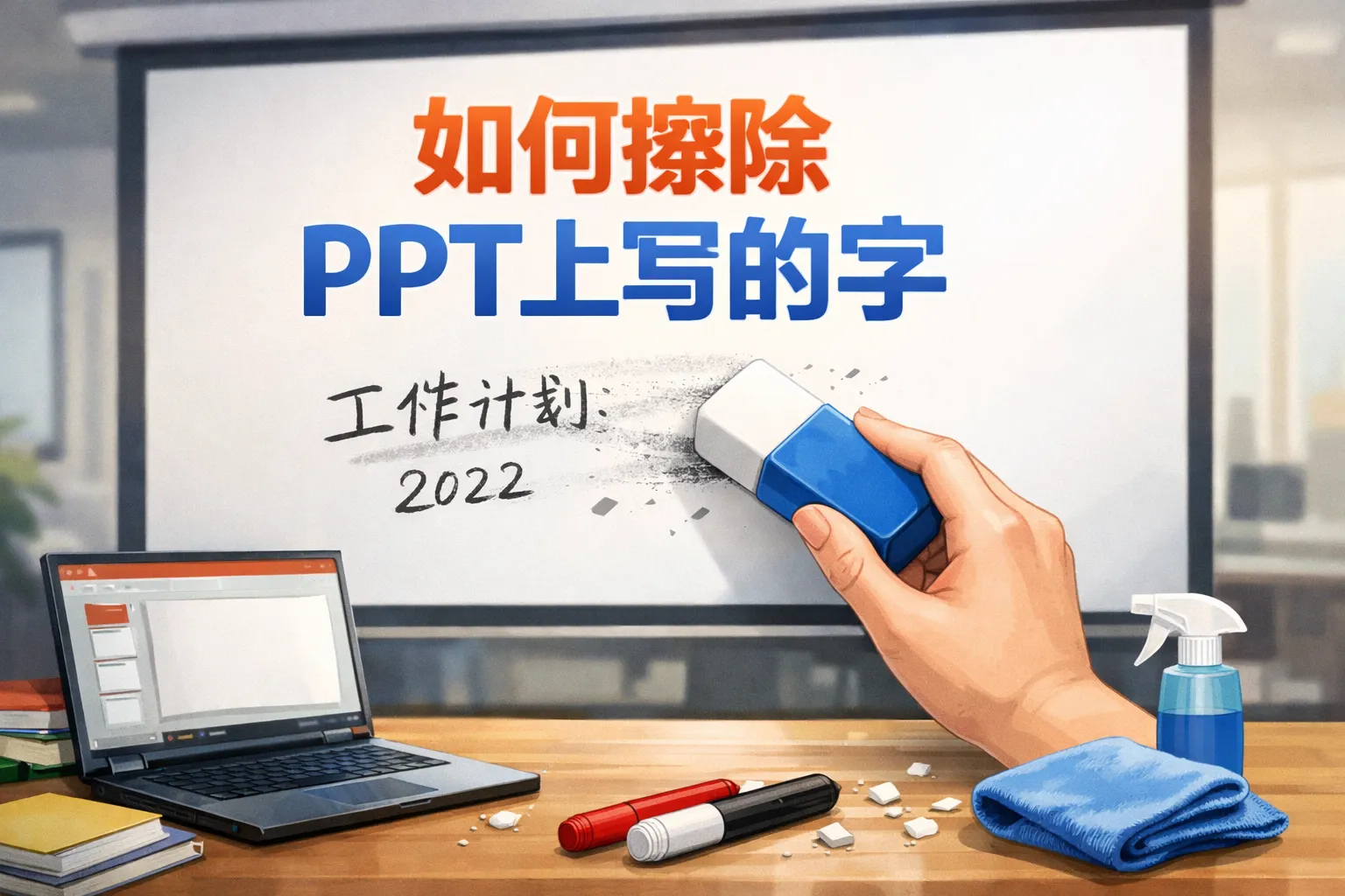 如何擦除ppt上写的字