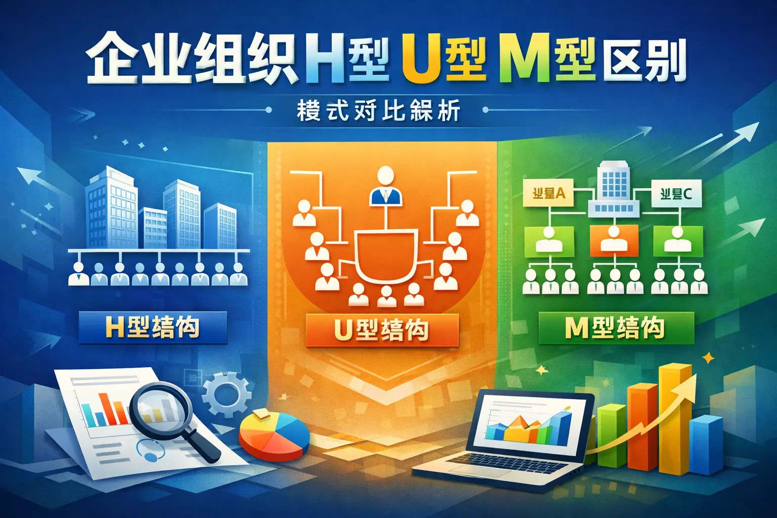 企业组织h型u型m型区别