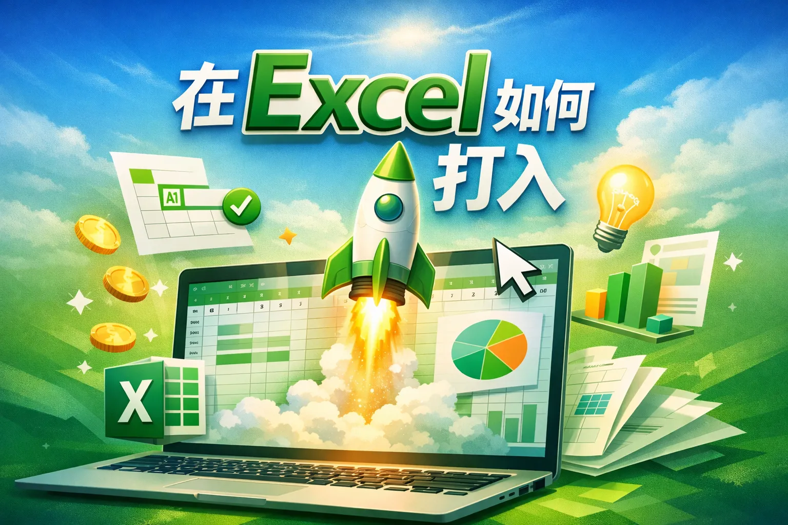 在excel如何打入