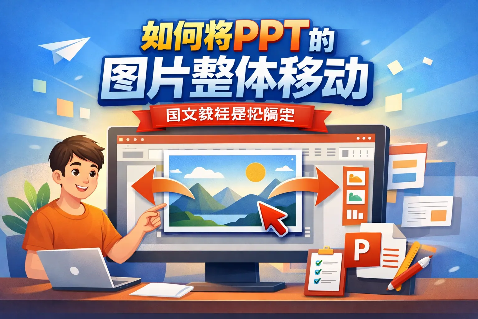 如何将ppt的图片整体移动